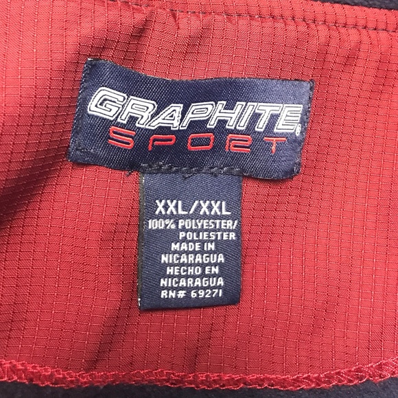 GRAPHITE SPORT HALF ZIP FLEECE MENS XXL - Picture 3 of 3